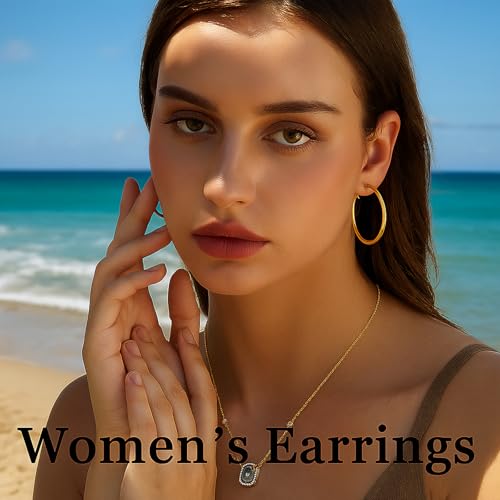 Stainless Steel Gold Plated Earrings for Women Hypoallergenic Hoop Cartilage Small CZ Piercing Earring Tiny Ball Cubic Zirconia Stud Earrings Women's Earring Loop Earrings Set2