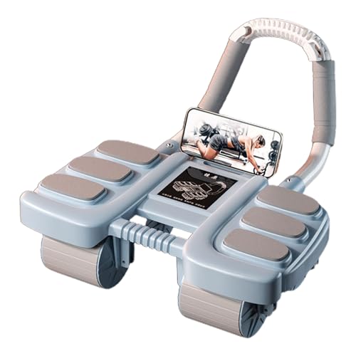 Rouleau pour abdominaux avec support de téléphone pour vos séances de fitness à domicile