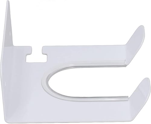 Miniatura 5 de ViaGasaFamido Soporte para secador de pelo, fácil instalación montado en la pared, estante de acero inoxidable para baño (blanco)