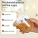 Baderke Clear Plastic Cups with Strawless Sip Lids Disposable Round Bottom Togo Cups for Coffee Smoothie Cold Beverage Coffee Shops and Party Catering(10 oz,50 Pcs)