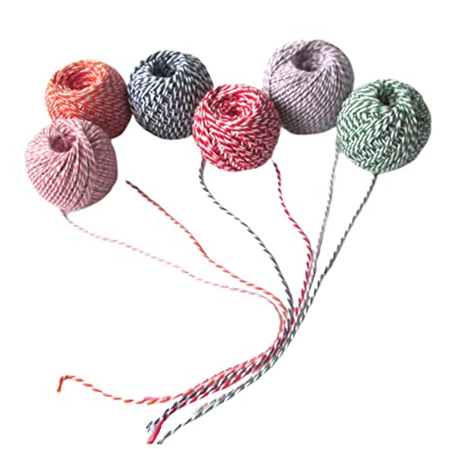 HOMSFOU Cuerdas De Yute Hechas a Mano De Colores Surtidos, Hilo De Yute Bicolor para Manualidades y Jardinería, Rollos De 25 M, Paquete De 14 Piezas para Bricolaje Decorativo