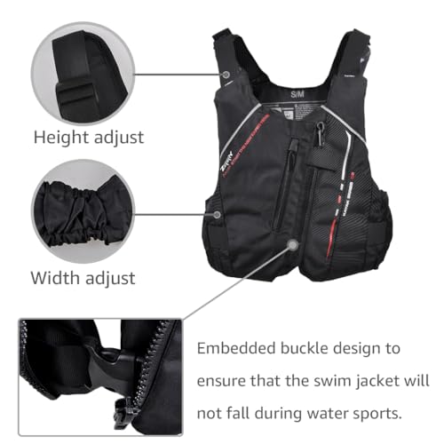 Foto von Zeraty Schwimmjacke für Erwachsene 50N Schwimmweste für Kanu-Kajak-Segeln und andere Wassersportarten