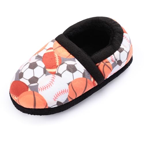 Secret Slippers TX-MCB818Y33 Boys Home Slippers Kids Warm Bedroom Slippers Fur Lined Winter Indoor Shoes  thumb #4