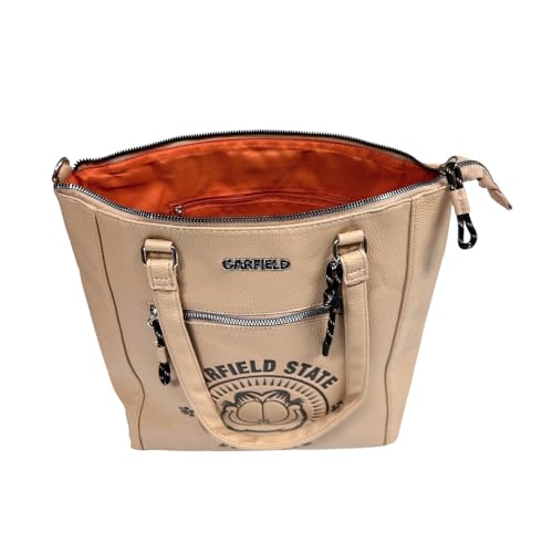 Bolsa Totebag Grande Oficial GARFIELD GF2385 Bege