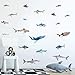 Stickers Muraux D'animaux Marins,Autocollant Muraux Requin Pour Chambre Enfants,Sticker Mural Animal Sous-marin,Autocollant Mur Requin Pour Chambre Bébé Salle Classe Chambre Garçon Salle De Bain Décor
