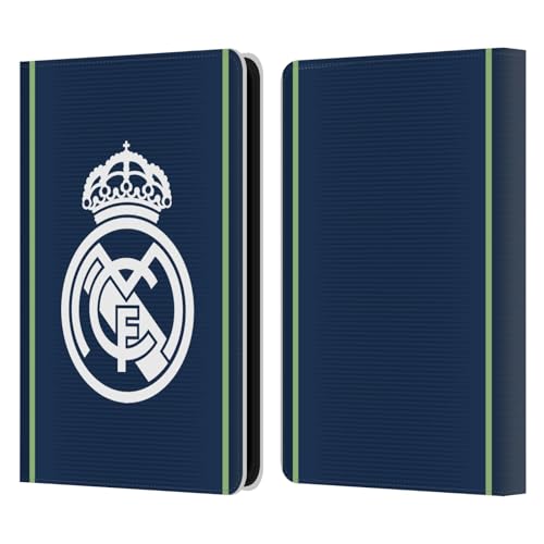 Étui Kindle 11th Gen 2022 Portefeuille Cuir Bleu Badge Real Madrid CF Liseuse 6"