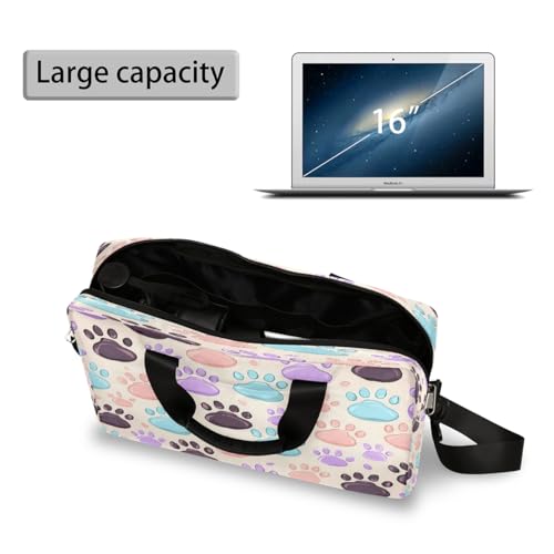 Bolso para portátil 16 pulgadas con estampado de patas miniatura 4