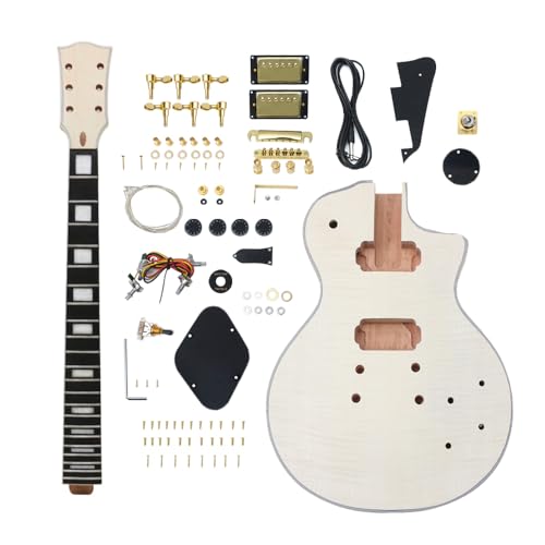 Kit guitare électrique DIY acajou manche palissandre 6 cordes complet