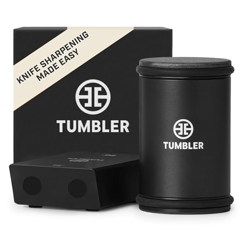 Pro Rolling Knife Sharpener™ - Knife Sharpening Made Easy - Rolling Knife Sharpening Kit with Removable Disc System - Includes 4-Layer Diamond Sharpening Disc & EdgeBoost Ceramic Disc (Black) 2.0