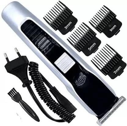 538 Hair Trimmer for Men, Waterproof Beard Trimmer, 90 min Runtime, 5 Length Settings, Stainless Steel Blade, Grey Black-image-10