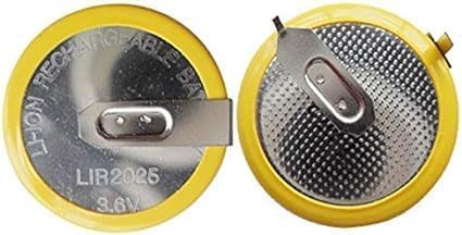 Set di 2 batterie ricaricabili LIR2025 da 3V, ideali come ricambio per chiavi auto compatibili con diversi modelli BMW