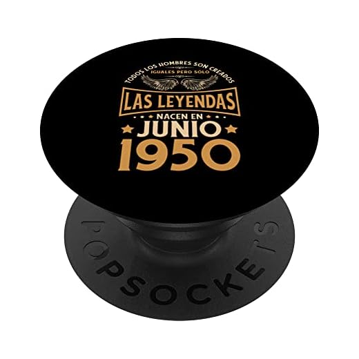 Cumpleaños Hombre Regalos Las Leyendas Junio 1950 PopSockets PopGrip Intercambiable