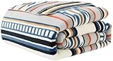 Pendle_ton Plush Throw, Geometric Patterns (Saltillo Stripe)