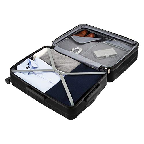 Kabinentrolley von Amazon Basics Premium-Hartschalenkoffer für Reisen
