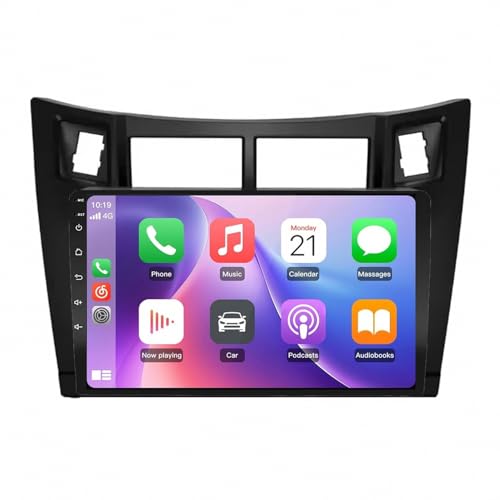 Radio Coche para Toyota Yaris 2008-2011 con Carplay Inalámbrico para Viajar con Mapas HD