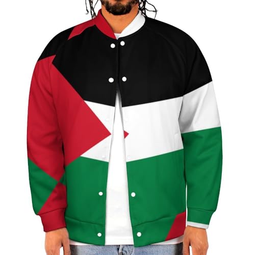 Palestine Flag Varsity Bomber Jacket