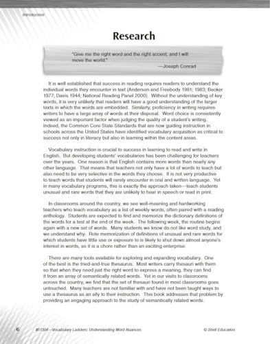 Vocabulary Ladders: Understanding Word Nuances Level 5