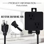 Garbage Disposal Air Switch Kit Sink Top with Long Button,Matte Black(Brass cover)