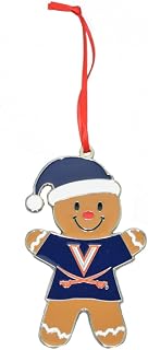 Virginia Cavaliers (UVA) Gingerbread Man Metal Christmas Ornament