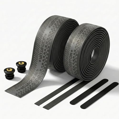 BOOSTOR Bike Ribbon Professional Lenkerband Rennrad für Gravel und Urban für Gravel und Urban 2 Rollen Grau
