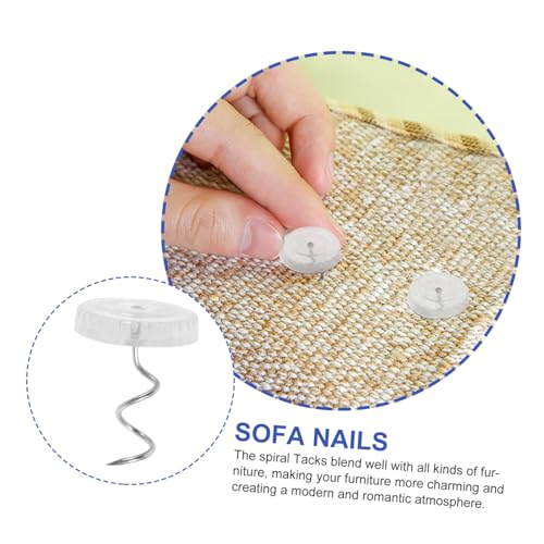 TEHAUX Decor 50Pcs Decor en Sofa Kopspijkers Voor Meubels Pin Voor Meubels Metalen Kopspijkers Meubelaccessoires Spiraal Pinnen Tack Meubels Kopspijkers Spiraal Sofa Nagels Grote - Image 3