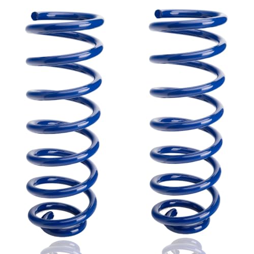Image of Rear Heavy Duty Coil Springs for Ram 1500 2009-2018 2wd 4wd, 85% Extra Load Capacity (1500 lbs), Maintains Factory Ride Height, For Truck Towing,Blue