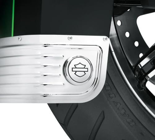 Fender Decals Emblems Logos Medallion Compatible for Harley Davidson Bar Shield 1 inch Metal 2 Pcs 21714731-11 Chrome