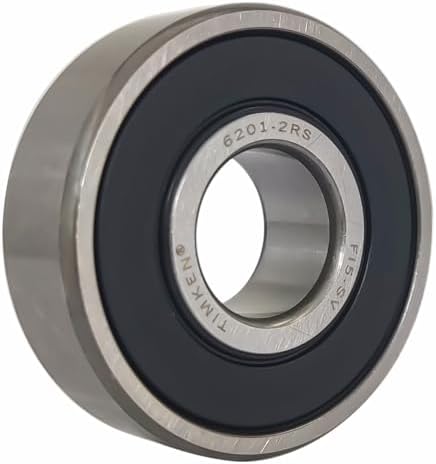 2팩 TIMKEN 6201-2RS 이중 고무 씰 베어링 12x32x10mm, 사전 윤활 및 안정적인 성능 및 비용 효율성, 깊은 그루브 볼 베어링 — 사진 4