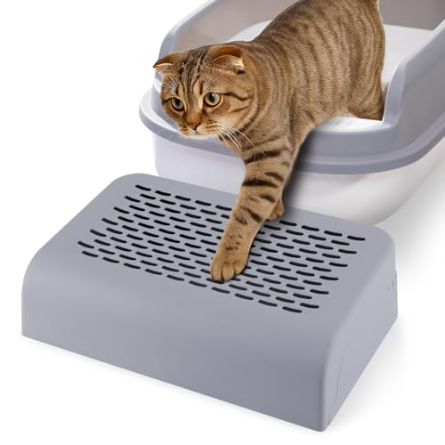 ondware Cat Litter Box Ramp Step, Non-Slip Litter Trapper Platform