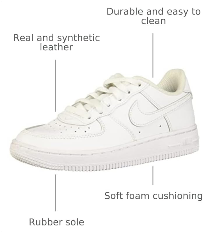 Image of Nike Boys Air Force 1 The (GS) Basketball Shoes