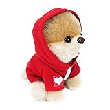 GUND Itty Bitty Boo #033 Hoodie Plush, Red, 5