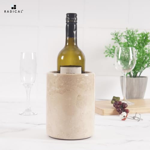 Marble Wine Chiller Bucket Verona 6.5 Inches Handmade 750ml Wine Bottle Cooler and Champagne Chiller for Party, Kitchen, Bar Cart Decor to Chill & Keep Bottles Cold by Radicaln - Image 2