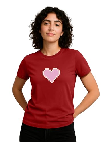 Image of Cotton Blend Regular Fit Half Sleeve Printed Round Neck Multicolor Drop Shoulder T-Shirt for Womens & Girls (Pack of 4)