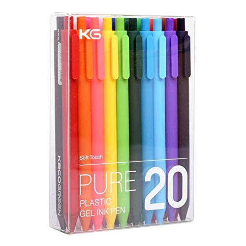 VIDOO 20 szt./partię cukierkowe kolorowe długopisy żelowe 0,5 mm wielokolorowe żelowe tusze długopisy typu prasa długopis do pisania artykuły papiernicze biurowe artykuły szkolne