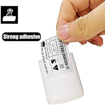Label Maker Tape 1.98 x 1.2 50x30mm Waterproof Sticker Paper Barcode Address Labels Waterproof Oil Resistant Scratch Resistant for NIIMBOT B1/B21 Label Printer - 6 Rolls White