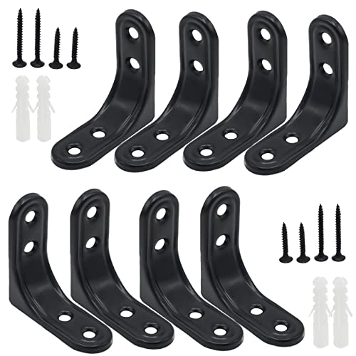 8pcs Heavy Duty L Brackets for Shelves and Cabinets