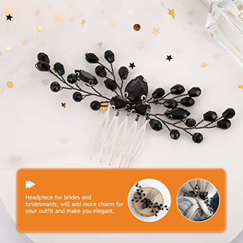 Lurrose 2 Unidades Pente De Noiva Cabelo De Noiva Pente Lateral Para Pentes De Cabelo Do Dia Das Bru