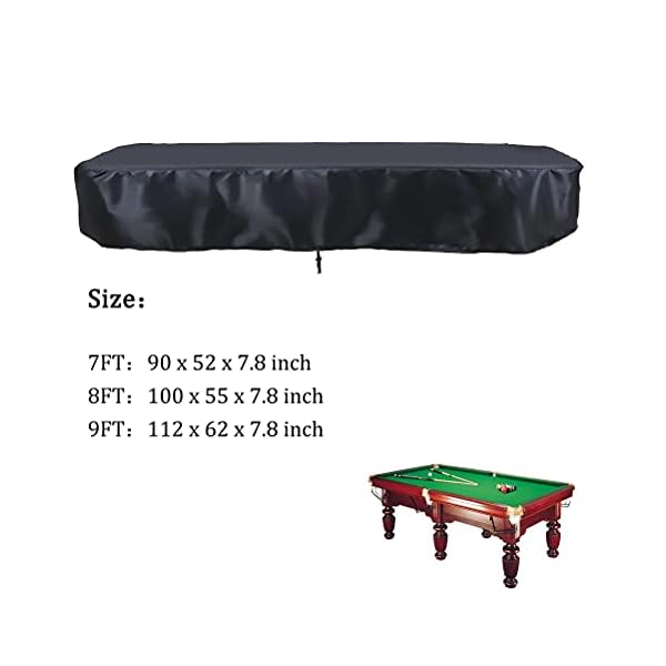 Oslimea 7 8 9ft Billiard Pool Table Covers with Drawstring Pool Table