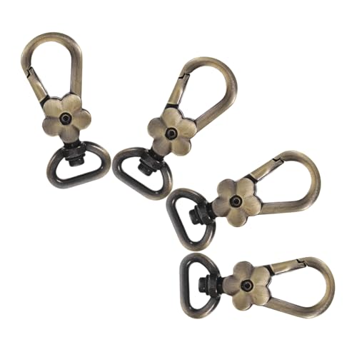 UKCOCO 4piezas Ganchos Giratorios De Metal Resistentes Para Llaveros Ganchos Metálicos Anilla d Para Bolsos Correas De Bolso Broches Giratorios Para Proyectos De Joyería Mosquetones