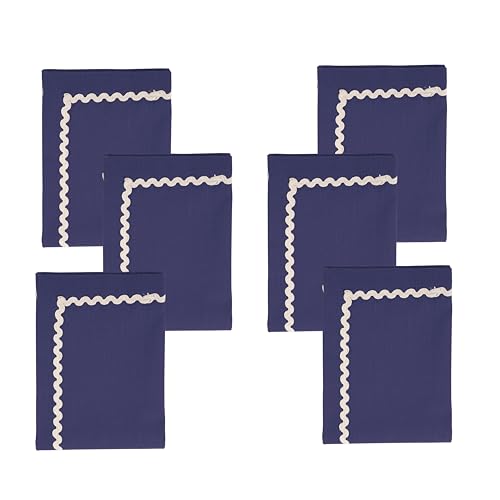 Servilletas de tela de algodón Navy pack 6 miniatura 2
