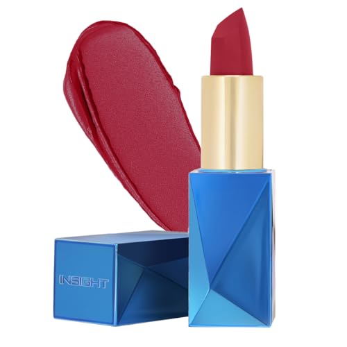 INSIGHT Professional Ultra Smooth Lipstick - Curious | Weightless Formula | Intense Color Payoff | Non-Sticky, Moisturizing | Enriched with Rice Bran Butter & Vitamin E - 3.8g