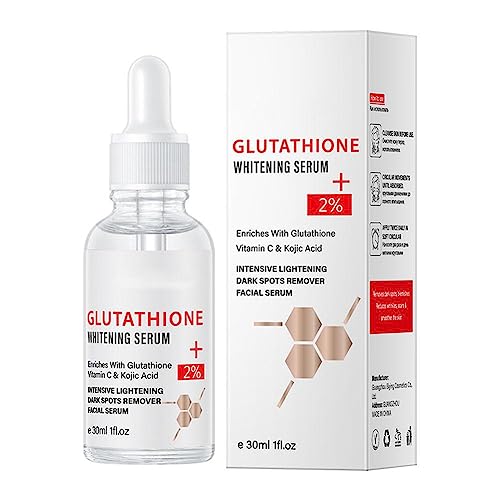 Glutathione Whitening Freckle Serum Remove Melasma Dark Spot Face Whitening Serum Essence Kojic with C Acid Vitamin Moisturizing