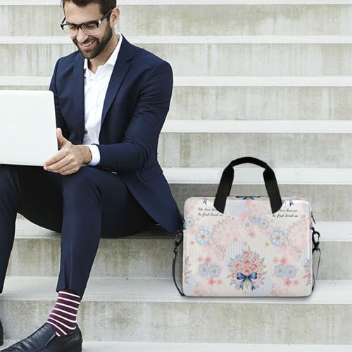 Funda para computadora de 15.6 con lazo estético y cierre seguro para llevar como bandolera 3