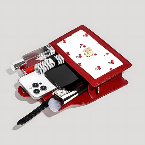 Cherry Purse Women Cherry Print Coquette Bag Cute Trendy Shoulder Bag Y2K Small Handbag Zip Crossbody Purse 5