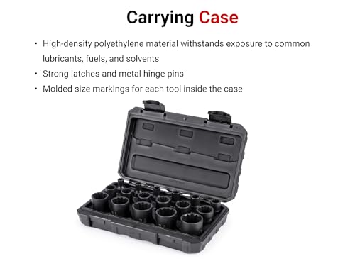 Image of TEKTON 1 /2 Inch Drive Impact Socket Set, 17-Piece | SID92336