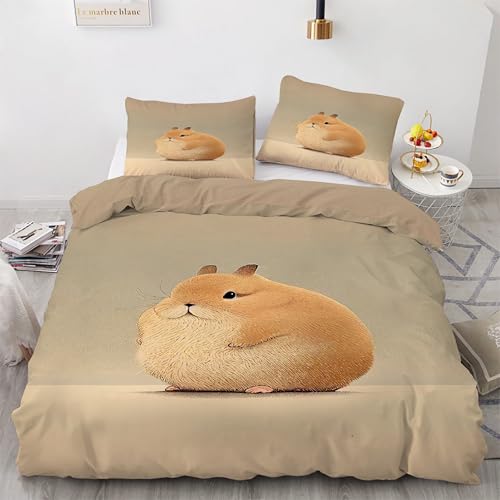 Housse de couette 200x200 hamster avec 2 taies d'oreiller - 2