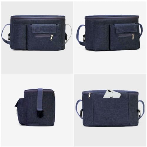 Miniatura 3 de Nuevo Bolso Organizador Carrito, Bolso Carro Bebé Organizador Impermeable Para El Cochecito Del Bebé, Mochila Bolso Carrito Bebé Diseño Universal Azul