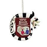 Enesco Beetlejuice by Jim Shore Sand Worm and The Handbook for The Recently Deceased Hanging Ornament- Hand Painted Crafted Collectible Beetlejuice Figurines Ornaments Halloween Home Decor, 3.78 Inch
