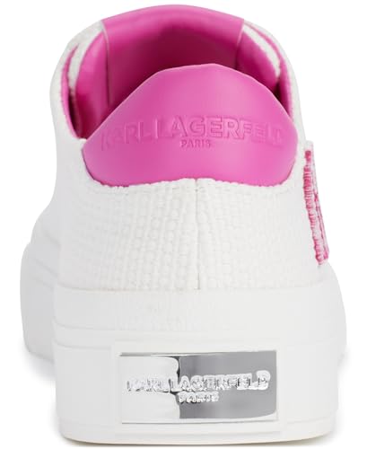 Karl Lagerfeld Women's Gida Lace Up Sneaker with Studded Logo3