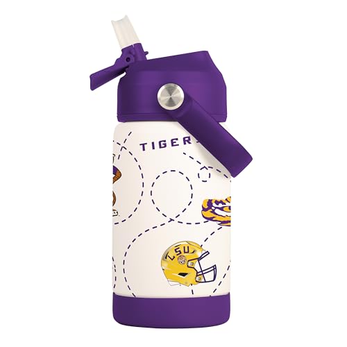 Image of Logo Brands NCAA Mascot Stainless-Steel Kids Bottle -Soft Silicone Mouthpiece, Easy To Carry, Kid-Friendly Design- Great For School & On-The-Go